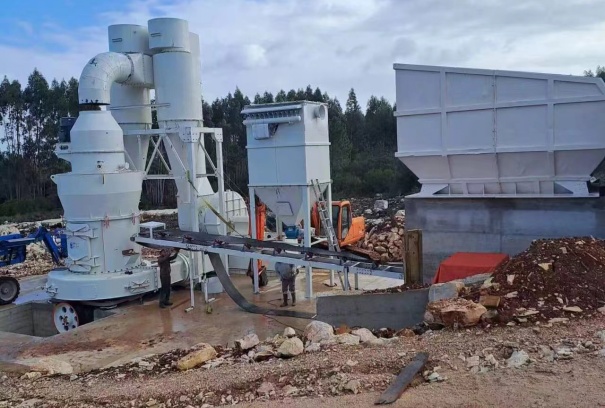 Indonesia 5-6 tph gypsum grinding plant1